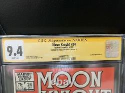 Moon Knight #24 CGC 9.4 Signature series White Pages