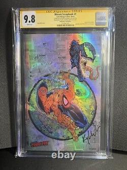 Mosaic Scrapbook Spider-Man CGC Signature Series 9.8 Signed And Remarked Venom