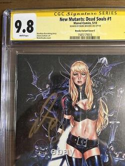 NEW MUTANTS DEAD SOULS #1 Mark Brooks SIGNED Variant CGC Signature Series 9.8