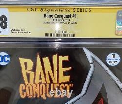 New Cgc 9.8 Signature Series Graham Nolan Signature Bane Conquest #1 DC Comics