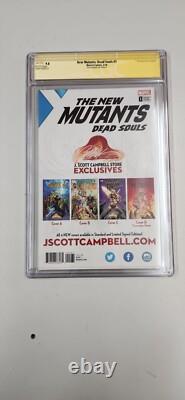 New Mutants Dead Souls #1 CGC SS 9.8 JSC Scott Campbell Autograph Sign Cover C