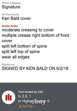Operation Peril 13 CGC 3.5 Signature Series Ken Bald Signed ACG 1952 ONLY 2 SS