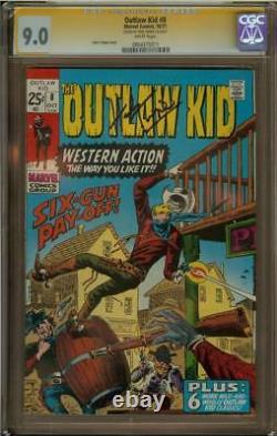 Outlaw Kid #8 CGC 9.0 Signature Series Signed HERB TRIMPE