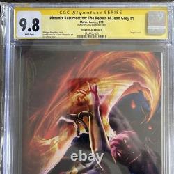 Phoenix Resurrection #1 Virgin Cgc 9.8 Ss Signed By Greg Horn Full Sig