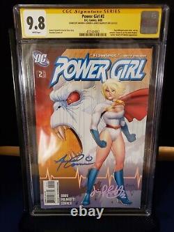 Power Girl #2 9.8 Cgc White Pages Conner Art Palmiotti Story Signature Series