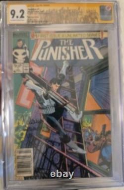 Punisher 1 1986 Cgc 9.2 SS signed Klaus Janson Newsstand Edition