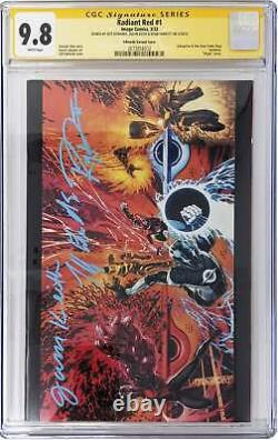 Radiant Red #1 GalaxyCon Exclusive Variant CGC Signature Series 9.8 Triple Auto