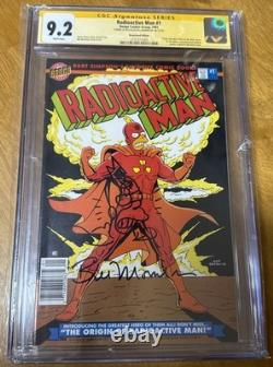 Radioactive Man 1 Newsstand Bongo CGC 9.2 Signature Series Bill Morrison Sketch