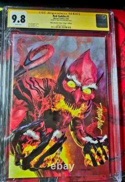 Red Goblin #1 Mike Mayhew Virgin Variant Signed CGC 9.8 Signature Series