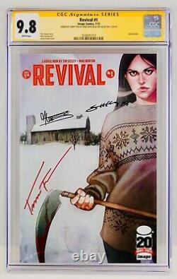Revival #1 CGC 9.8 White Pages Signature Series SS Image Triple Signed NM/MT Key