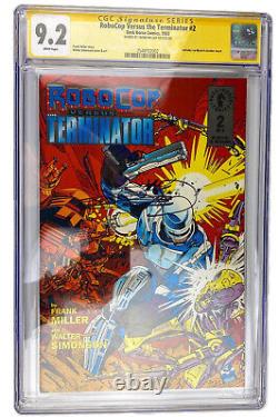 RoboCop Versus The Terminator 2 CGC Signature Series 9.2 Signed By Frank Miller