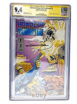 RoboCop Versus The Terminator #3 CGC Signature Series Near Mint 9.4 Yellow Label