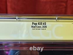 SIGNED WILL JACK Pop Kill #3 Cover A VIRGIN VARIANT CGC SS 9.8! Baby Blue? Sig