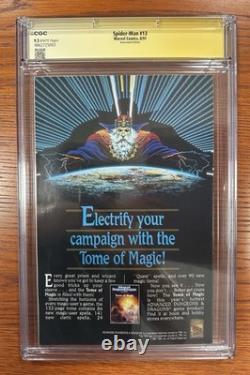 SPIDER-MAN #13 CGC SS 9.2 SIGNED BY TODD MCFARLANE NEWSSTAND Not Pressed