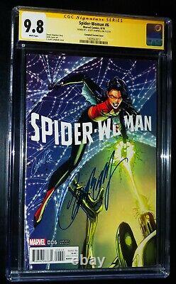 SPIDER-WOMAN CGC #6 Signature Series Campbell Variant Cover 2016 CGC 9.8 NM/MT