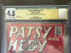 STAN LEE Signature Series CGC 4.5 Autographed PATSY Walker and HEDY #71 Catfight