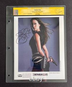 SUMMER GLAU Auto 8x10 Studio TERMINATOR Publicity Photo CGC Signature Series