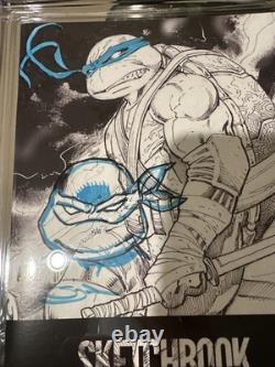 Sajad Shah Sketchbook TMNT Leonardo Signed Sketched Remark CGC SS 9.8