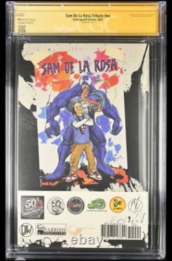 Sam De La Rosa Tribute CGC SS 9.4 (Variant, 42/50) Venom Cover Signed By Rosa