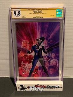 Secret Wars # 3 CGC 9.8 Signature Series Hickman 2nd Print Ross Cover GC13