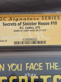Secrets of Sinister House #10 CGC Signature Series 6.0 Signed By Larry Hama