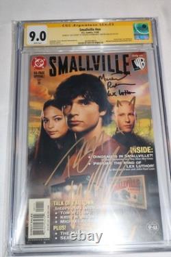 Signature Series CGC 9.0 Smallville 1 2002 Signed Rosenbaum Welling tv show cast
