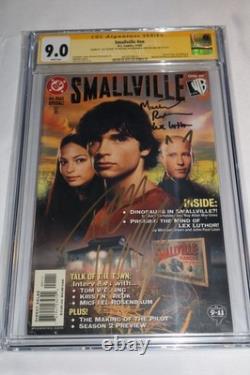 Signature Series CGC 9.0 Smallville 1 2002 Signed Rosenbaum Welling tv show cast