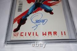 Signature Series CGC 9.2 Civil War II #2 Steranko Captain America Variant Signed