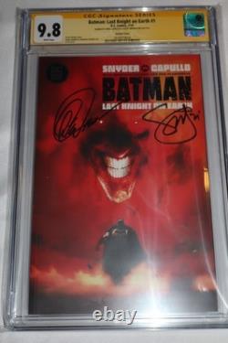 Signature Series CGC 9.8 Batman Last Knight on Earth 1 Signed 2x Jock Variant