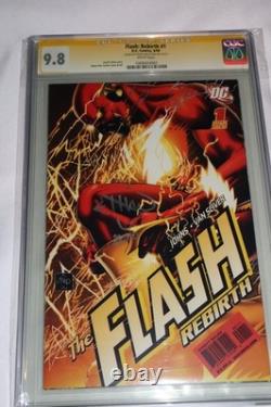 Signature Series CGC 9.8 Flash Rebirth 1 2009 Signed Ethan Van Sciver NM+ JLA DC