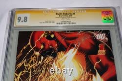 Signature Series CGC 9.8 Flash Rebirth 1 2009 Signed Ethan Van Sciver NM+ JLA DC