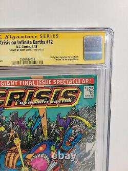 Signature Series Crisis Infinite Earth 12 DC 1986 CGC 6.0 Jerry Ordway New Flash