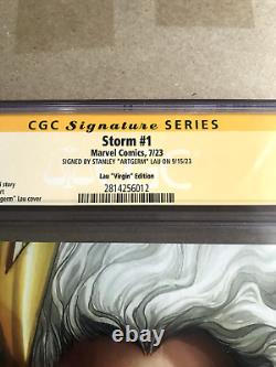 (Signed) Storm #1 CGC SS 9.8 1100 Stanley Lau Virgin Variant (Marvel 2023)