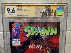 Spawn #1 CGC 9.6 SS 1992 Image Comic Signed Todd McFarlane Signature Series