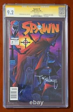 Spawn 2 Newsstand 1100 CGC SS 9.2 Todd McFarlane Signed Signature Series