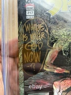Spawn #217 CGC 9.8 Signature Series Signed Michael Golden WHERE IS YOUR GOD NOW