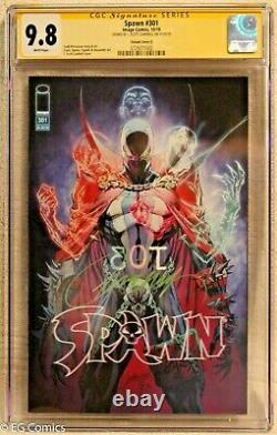 Spawn #301 CGC 9.8 3729277002 signed J. Scott Campbell Signature Series Image