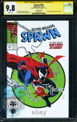 Spawn #301 First Print Cgc 9.8 Signed Todd Mcfarlane Variant Image