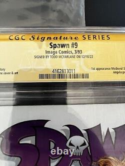 Spawn 9 CGC 9.8 Signed Todd McFarlane Signature Series SS Angela Gaiman