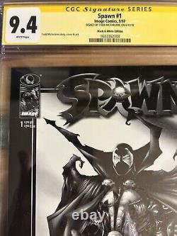 Spawn Black and White #1 1997 signed by Todd McFarlane, CGC Signature Series 9.4