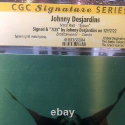 Spawn Gold Metal Print CGC Signature Series Johnny Desjardins 7/25