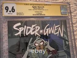 Spider-Gwen #5 ComicXposure Ed. SS CGC 9.6 2015-M. Mayhew with Girl Power