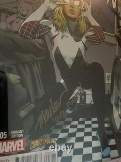 Spider-Gwen #5 ComicXposure Ed. SS CGC 9.6 2015-M. Mayhew with Girl Power