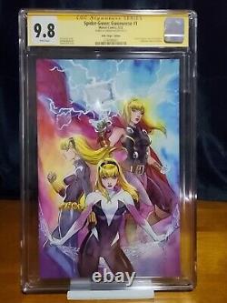 Spider-Gwen Gwenverse #1 virgin variant CGC 9.8 signature series Sabine Rich