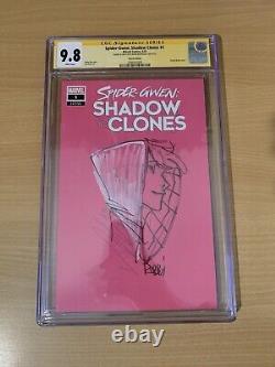 Spider-Gwen Shadow Clones #1 CGC 9.8 Signed & Sketch by Robbi Rodriguez CGC SS