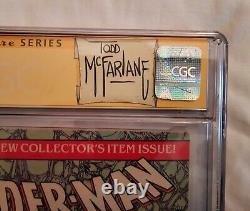 Spider-Man 1 CGC 7.0 1990 With Recipts Marvel Signature Series By Todd McFarlane