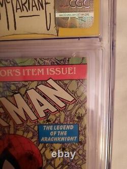 Spider-Man 1 CGC 7.0 1990 With Recipts Marvel Signature Series By Todd McFarlane