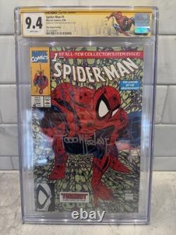 Spider-Man 1? CGC 9.4? 1990? Green? Signed SS Todd McFarlane? Full Signature