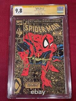 Spider-Man #1 CGC 9.8 Gold Variant Signed by Todd McFarlane Signature Series