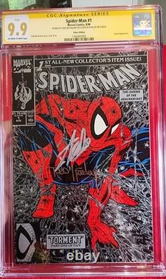 Spider-Man #1 CGC 9.9 SS Stan Lee & Todd Mcfarlane Signature Series. Silver'90